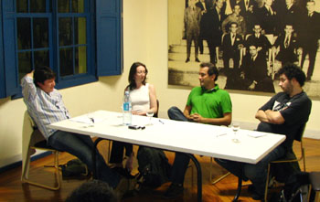 Julio Daio Borges, Ana Maria Brambilla, José Marcelo Zacchi e Alexandre Matias em foto de Tais Laporta