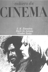 Primeira capa do Cahiers dedicada ao cinema brasileiro (n 214, julho-agosto de 69): nunca antes o cinema brasileiro tivera essa honra na revista