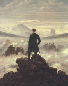 Caspar David Friedrich, The Pilgrim above Mist, 1818